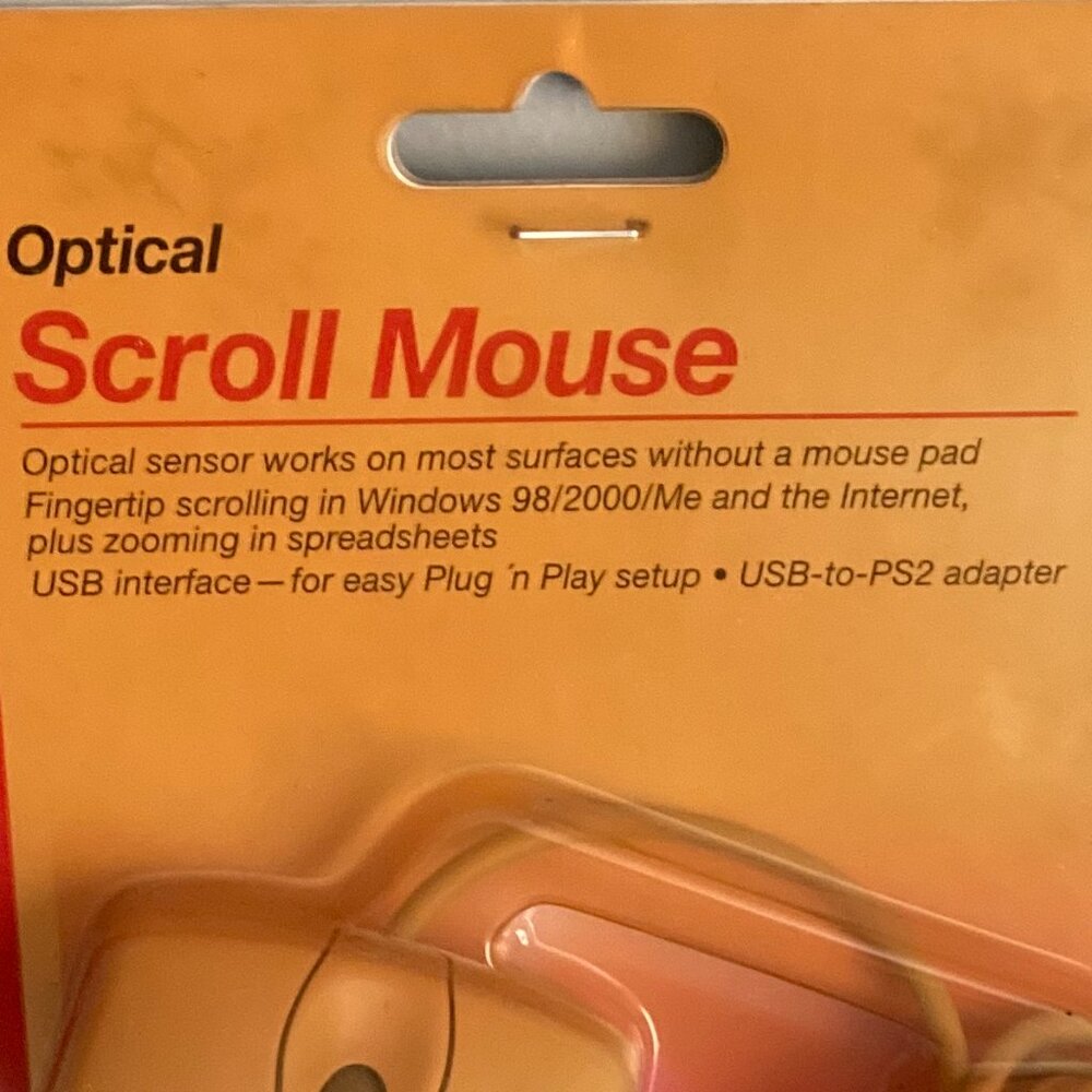 Vintage NOS Optical Scroll Mouse USB PS2 Compatible by Compaq - Picture 2 of 7